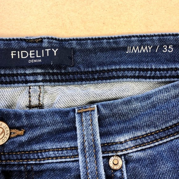 Fidelity Men's Jimmy Jeans Medium Wash Denim - Picture 3 of 6